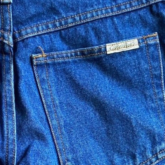 Y2K BeBop Studded Dark Blue Straight Leg Jeans with Embellishments - Picture 7 of 7